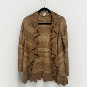 Madison Ruffle Front Cardigan Jacket Women's Size Small